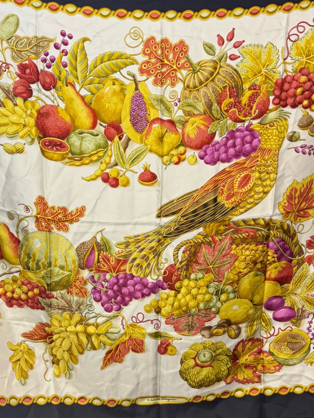 FERRAGAMO SILK SCARF - Picture 1 of 1